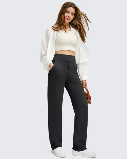 Pantalones de trabajo térmicos con forro polar de pierna recta para invierno