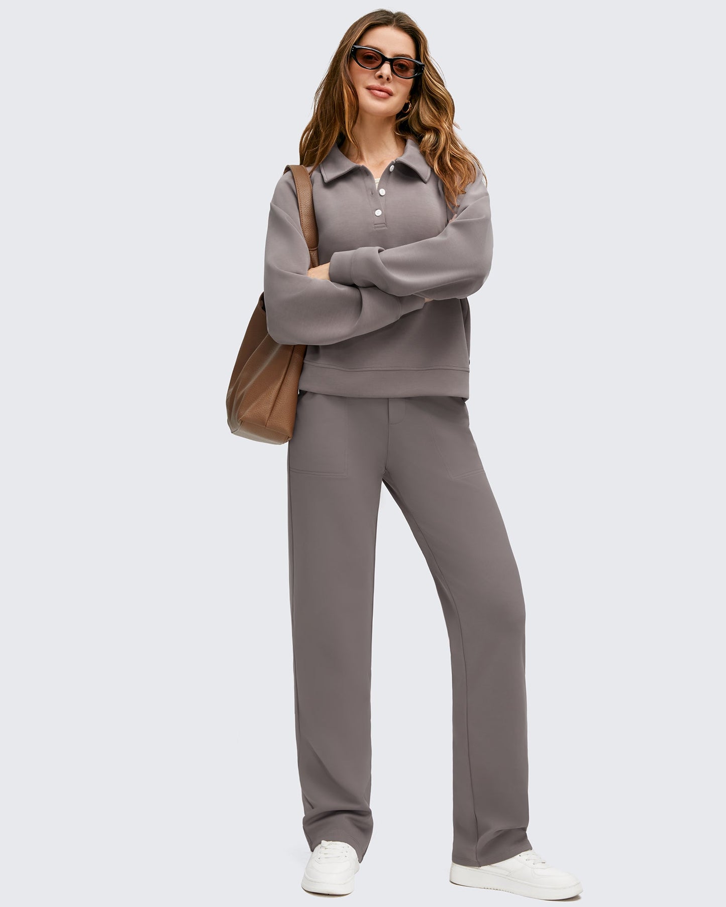 Pantalones de trabajo térmicos con forro polar de pierna recta para invierno