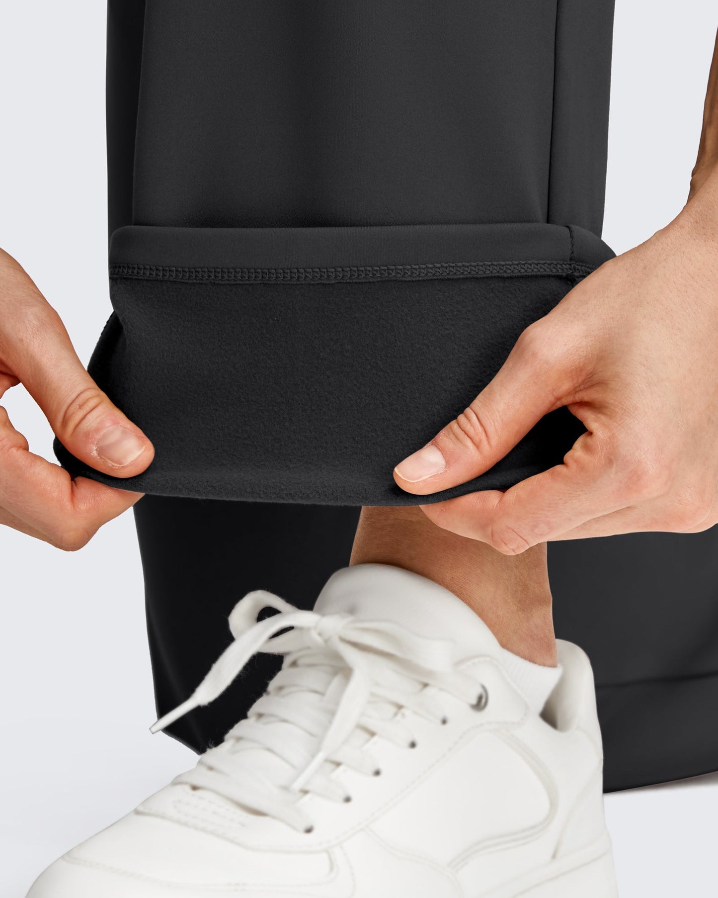 Pantalones de trabajo térmicos con forro polar de pierna recta para invierno