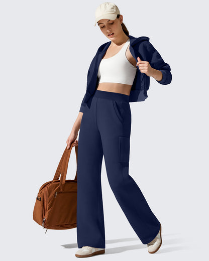Pantalones de pernera ancha térmicos con forro polar Flurrylux