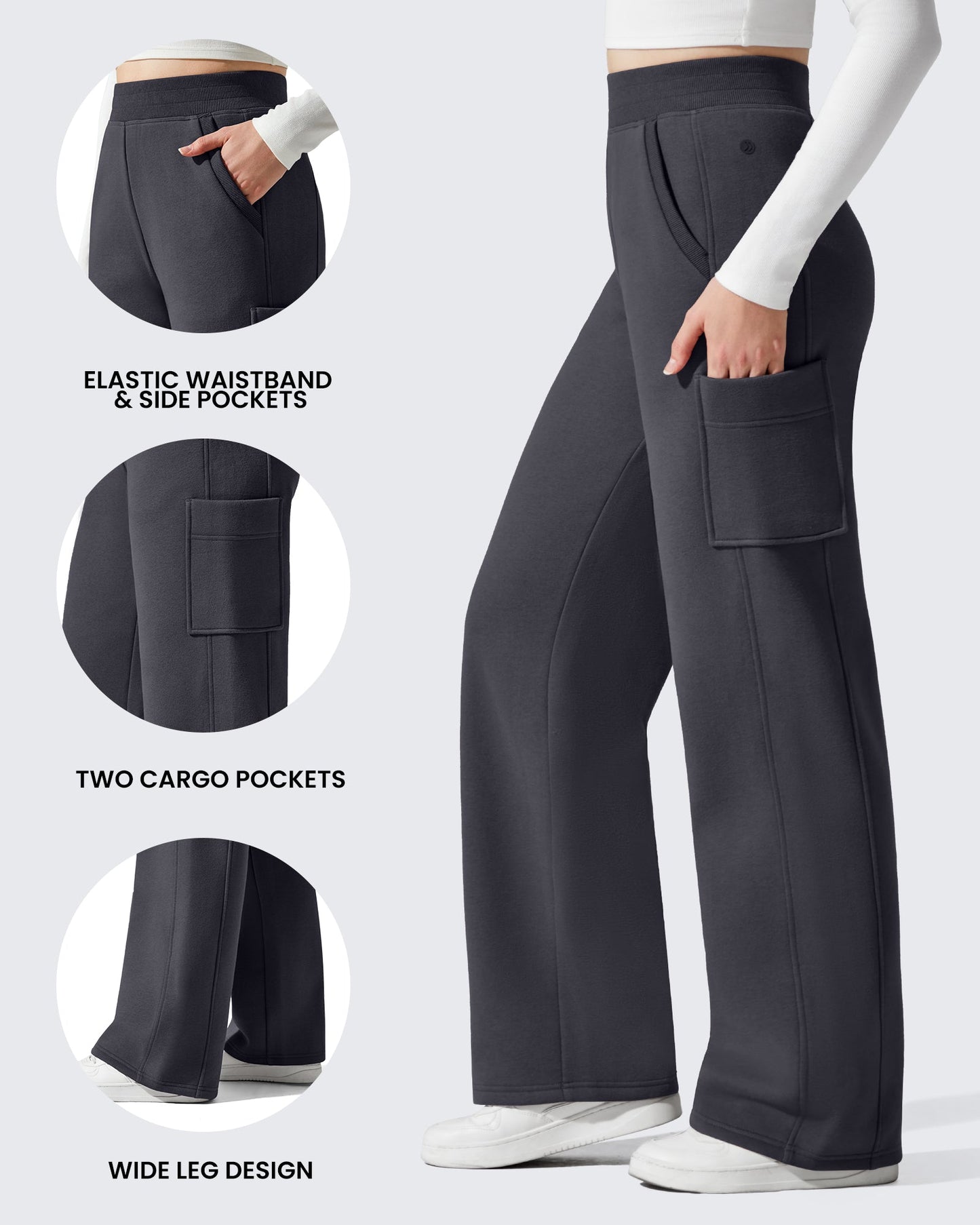Pantalones de pernera ancha térmicos con forro polar Flurrylux