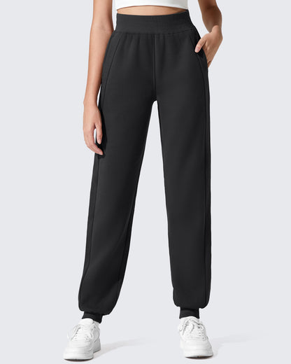 Pantalones de chándal ajustados Flurrylux de algodón con forro polar
