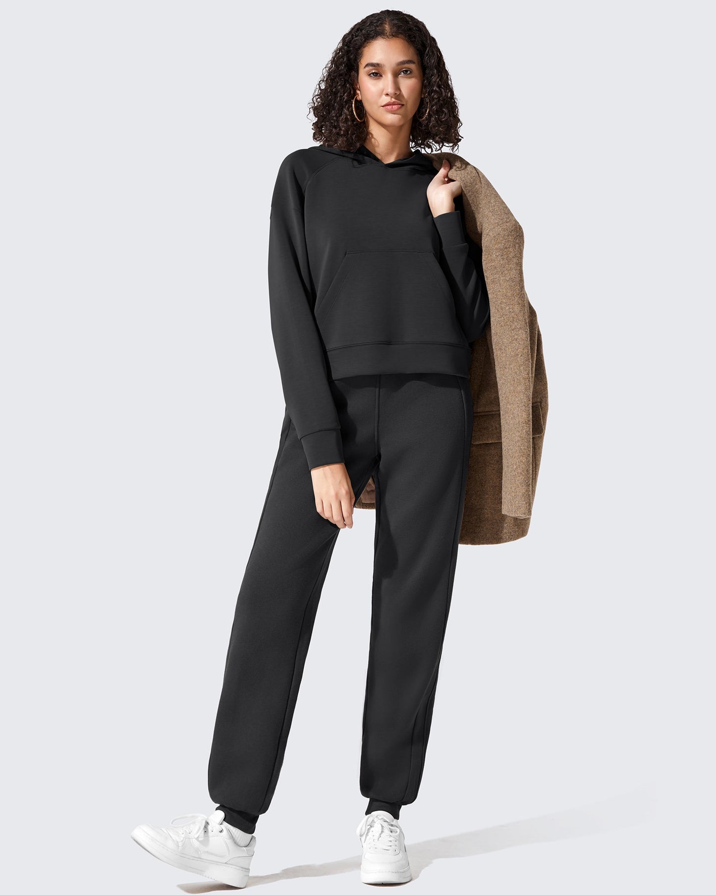 Pantalones de chándal ajustados Flurrylux de algodón con forro polar