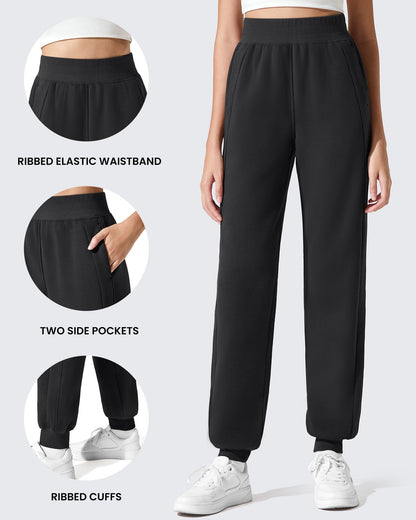 Pantalones de chándal ajustados Flurrylux de algodón con forro polar