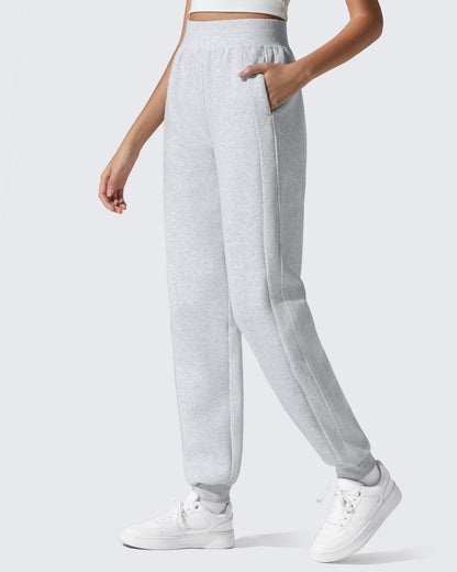 Pantalones de chándal ajustados Flurrylux de algodón con forro polar