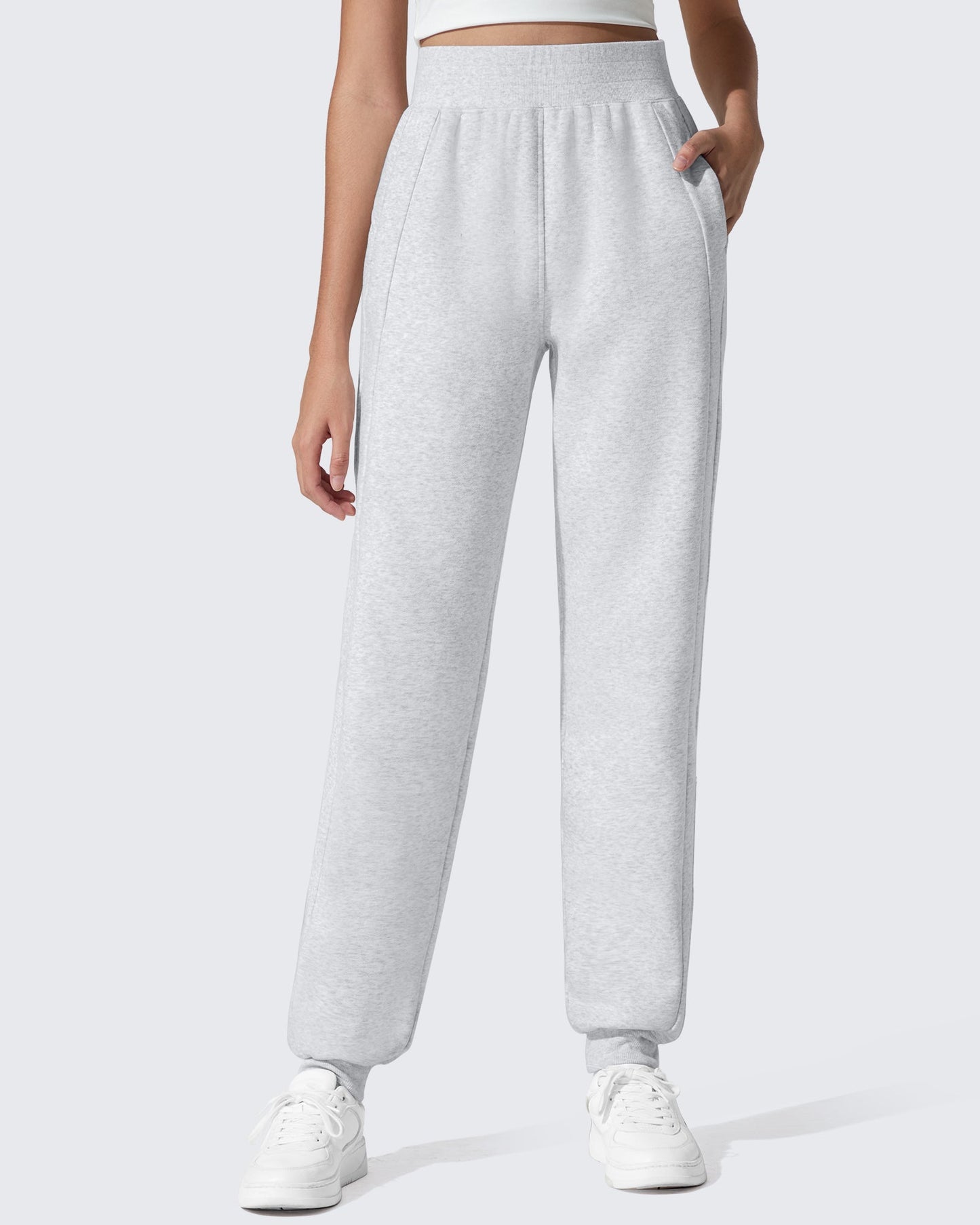 Pantalones de chándal ajustados Flurrylux de algodón con forro polar