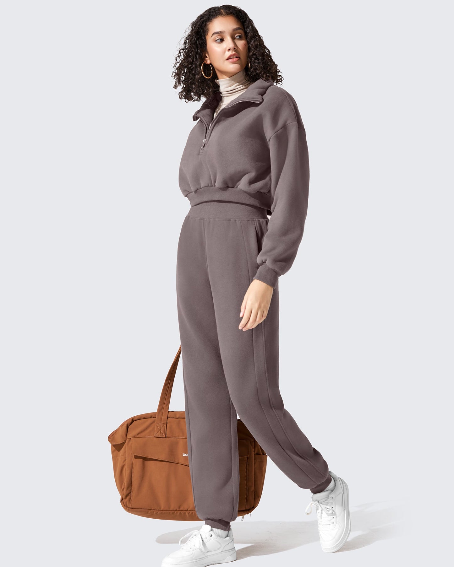 Pantalones de chándal ajustados Flurrylux de algodón con forro polar