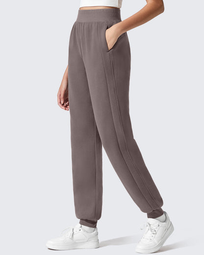 Pantalones de chándal ajustados Flurrylux de algodón con forro polar