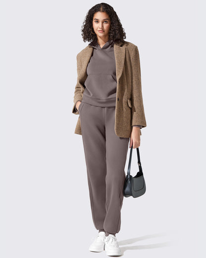 Pantalones de chándal ajustados Flurrylux de algodón con forro polar