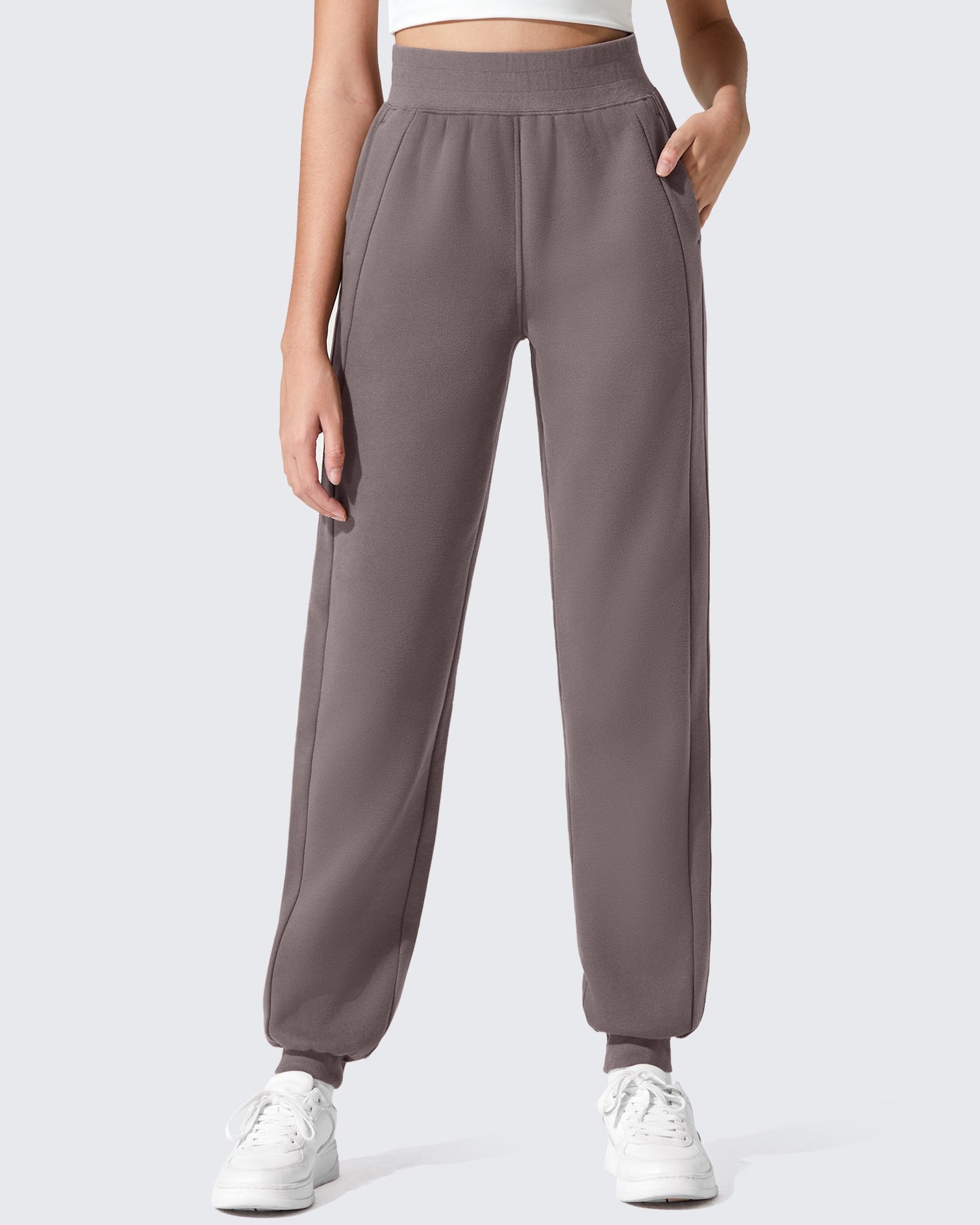 Pantalones de chándal ajustados Flurrylux de algodón con forro polar