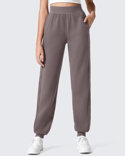 Pantalones de chándal ajustados Flurrylux de algodón con forro polar