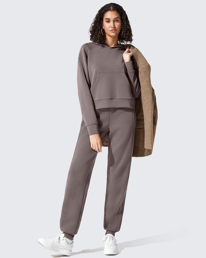 Pantalones de chándal ajustados Flurrylux de algodón con forro polar