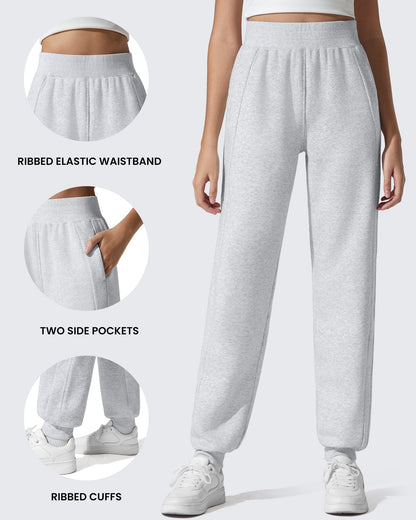Pantalones de chándal ajustados Flurrylux de algodón con forro polar