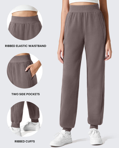 Pantalones de chándal ajustados Flurrylux de algodón con forro polar