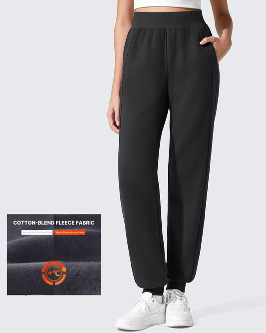 Pantalones de chándal ajustados Flurrylux de algodón con forro polar
