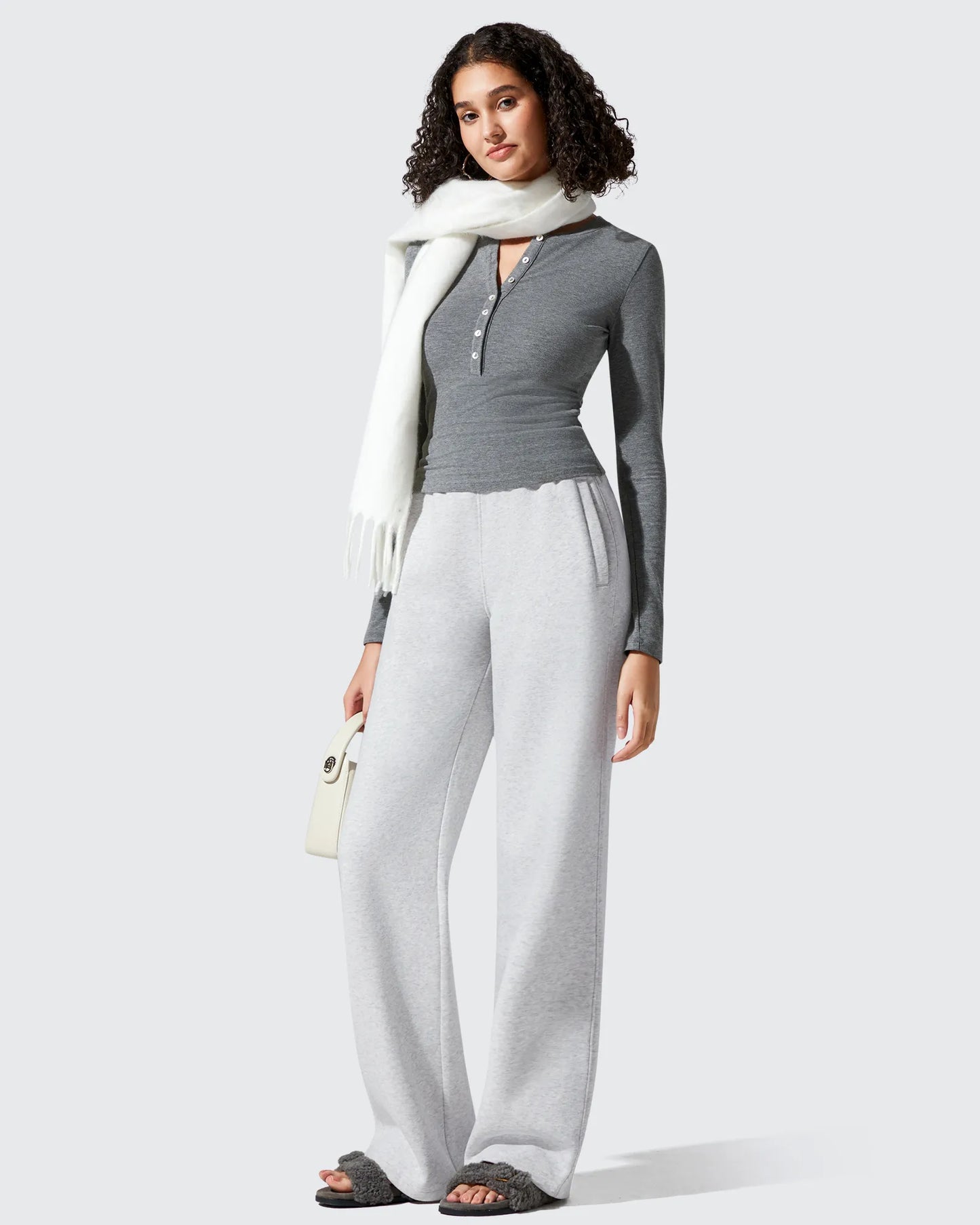 Pantalones de chándal Flurrylux con forro polar de algodón y cintura elástica