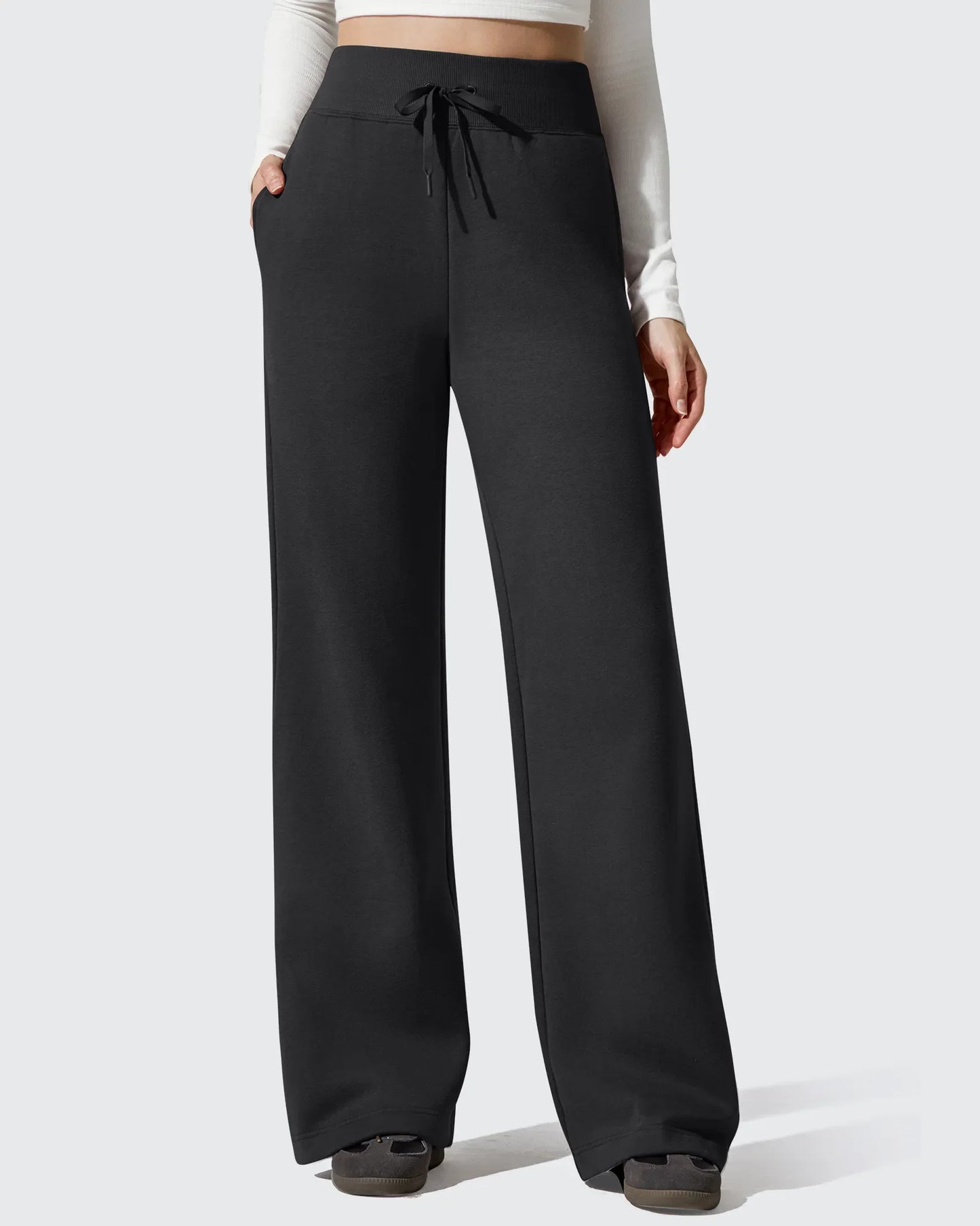Pantalones térmicos de algodón con forro polar y cordón ajustable Flurrylux
