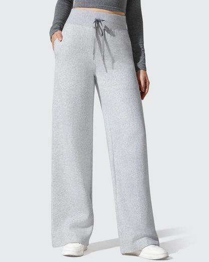 Pantalones térmicos de algodón con forro polar y cordón ajustable Flurrylux