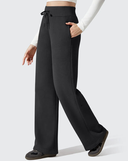 Pantalones térmicos de algodón con forro polar y cordón ajustable Flurrylux