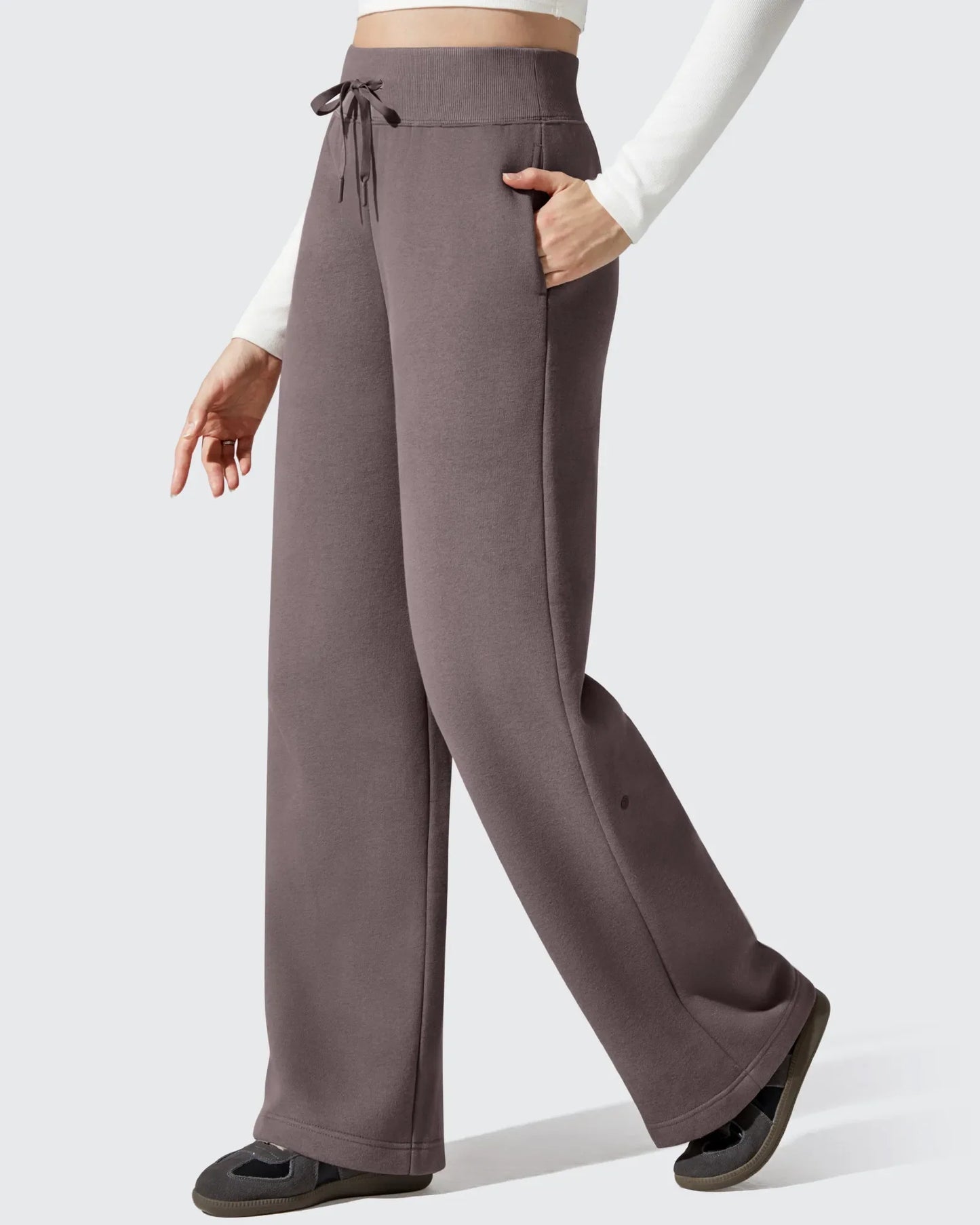 Pantalones térmicos de algodón con forro polar y cordón ajustable Flurrylux