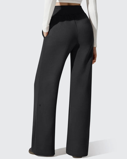 Pantalones térmicos de algodón con forro polar y cordón ajustable Flurrylux