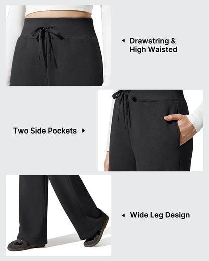 Pantalones térmicos de algodón con forro polar y cordón ajustable Flurrylux