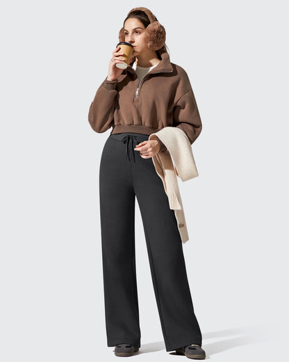 Pantalones térmicos de algodón con forro polar y cordón ajustable Flurrylux