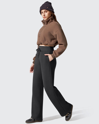 Pantalones térmicos de algodón con forro polar y cordón ajustable Flurrylux