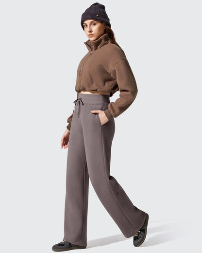 Pantalones térmicos de algodón con forro polar y cordón ajustable Flurrylux