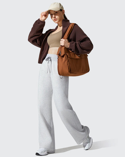 Pantalones térmicos de algodón con forro polar y cordón ajustable Flurrylux