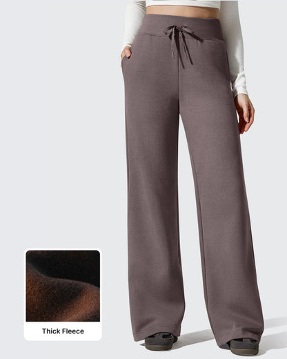 Pantalones térmicos de algodón con forro polar y cordón ajustable Flurrylux