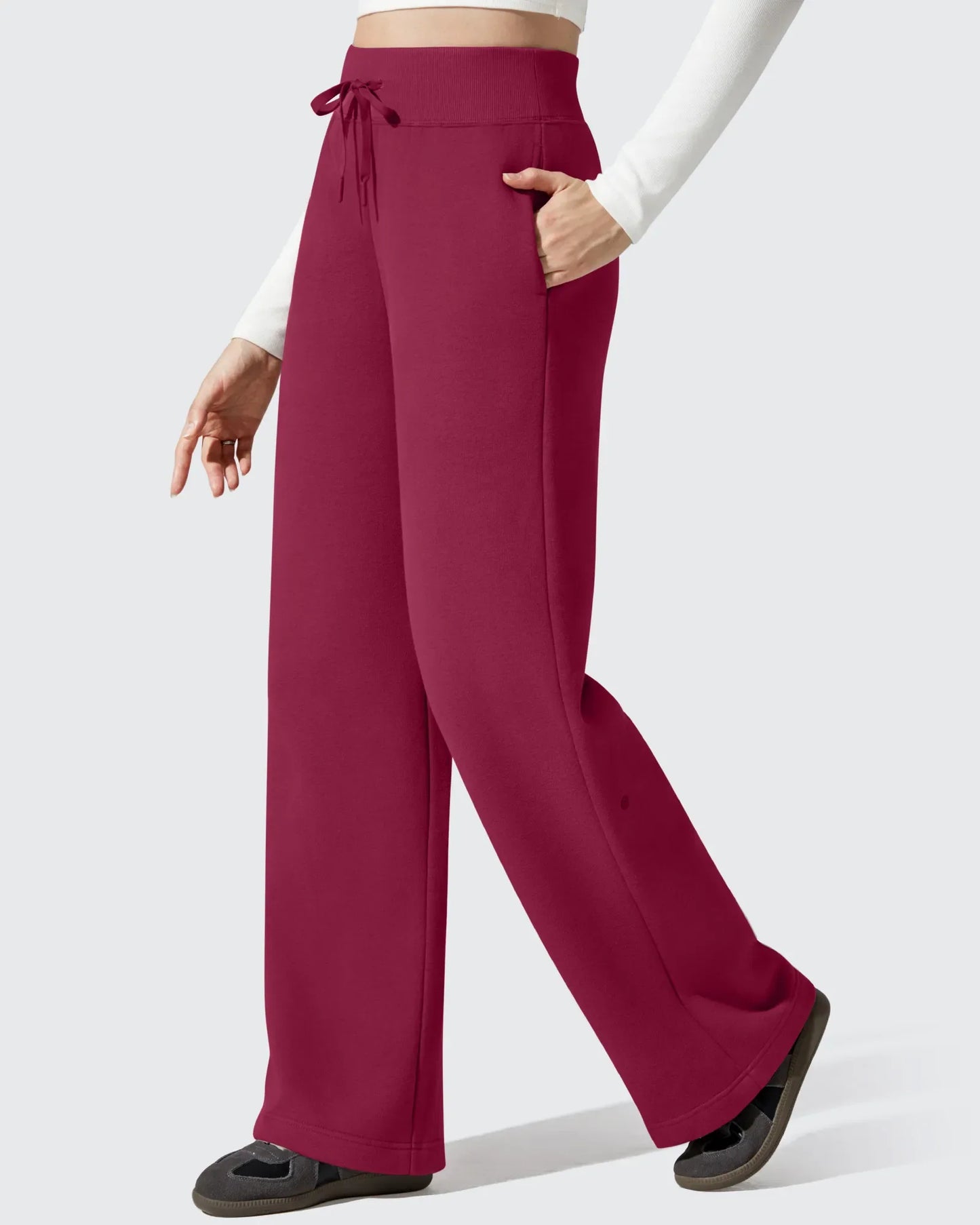 Pantalones térmicos de algodón con forro polar y cordón ajustable Flurrylux