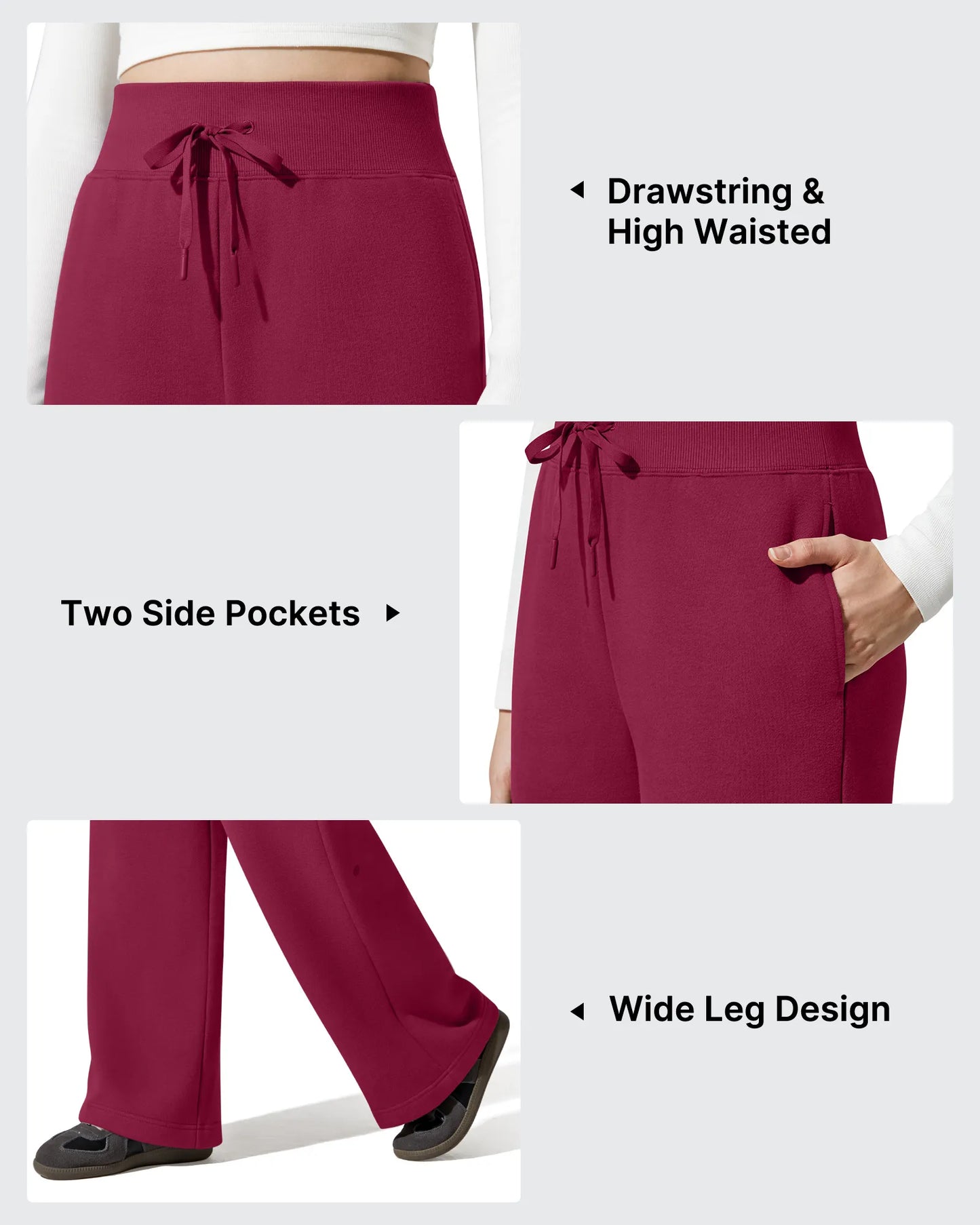 Pantalones térmicos de algodón con forro polar y cordón ajustable Flurrylux