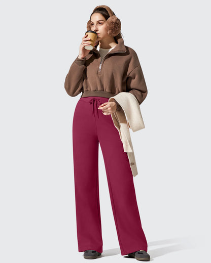 Pantalones térmicos de algodón con forro polar y cordón ajustable Flurrylux