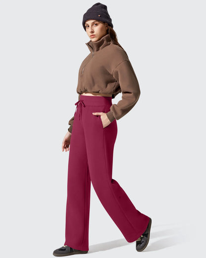 Pantalones térmicos de algodón con forro polar y cordón ajustable Flurrylux