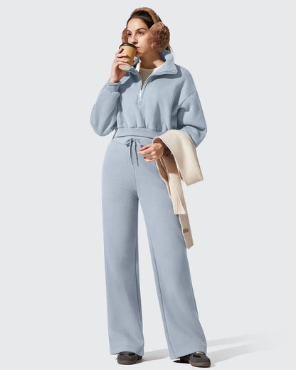 Pantalones térmicos de algodón con forro polar y cordón ajustable Flurrylux