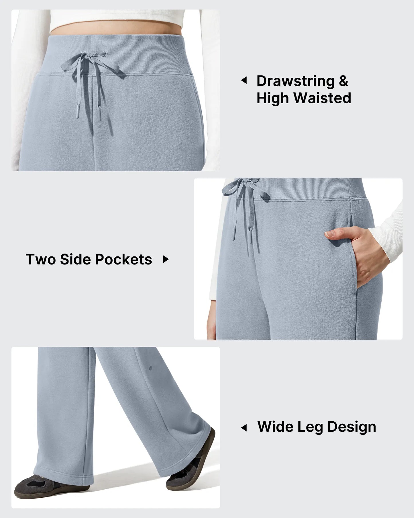 Pantalones térmicos de algodón con forro polar y cordón ajustable Flurrylux