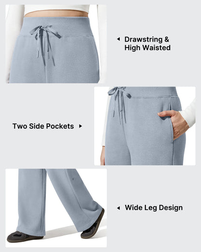 Pantalones térmicos de algodón con forro polar y cordón ajustable Flurrylux