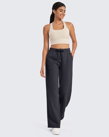 Pantalones Flurrylux de Cintura Alta con Cordón y Forro Polar