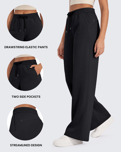 Pantalones Flurrylux de Cintura Alta con Cordón y Forro Polar