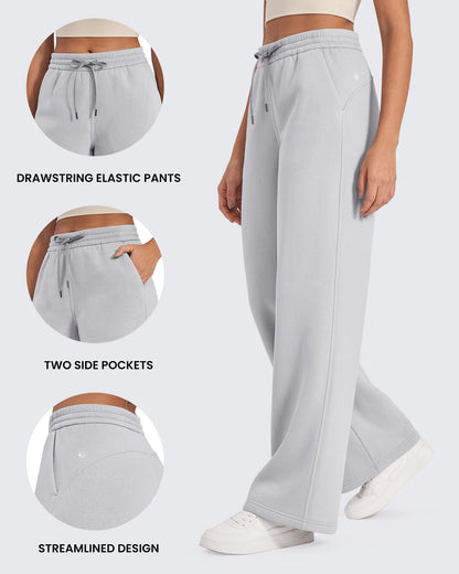 Pantalones Flurrylux de Cintura Alta con Cordón y Forro Polar