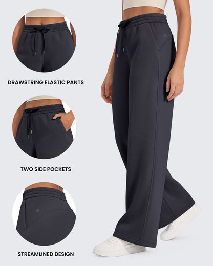 Pantalones Flurrylux de Cintura Alta con Cordón y Forro Polar