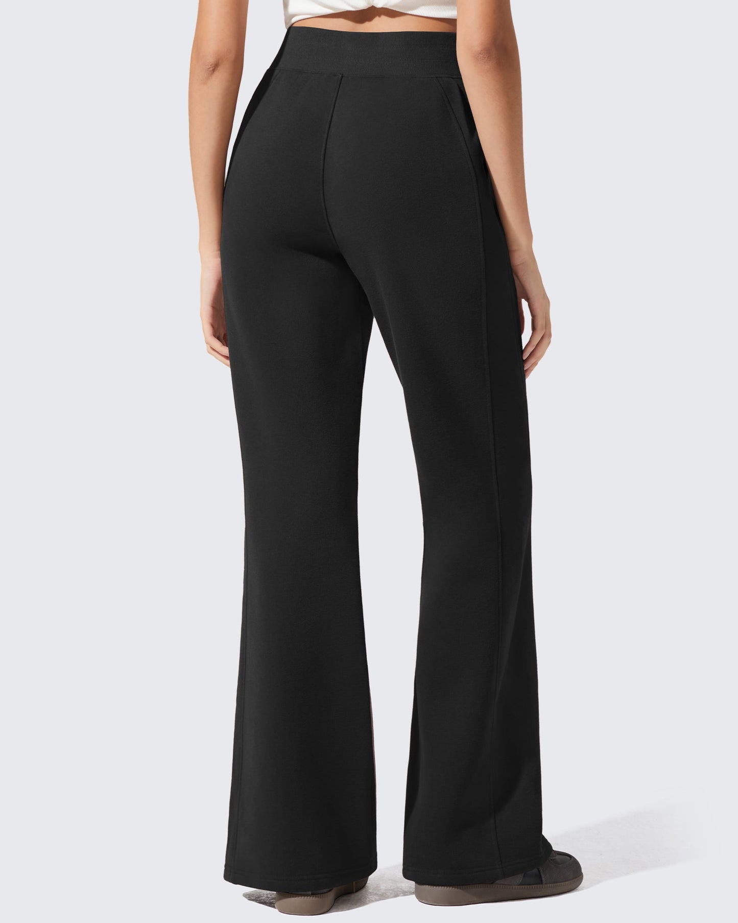 Pantalones de chándal acampanados sueltos con forro polar Flurrylux