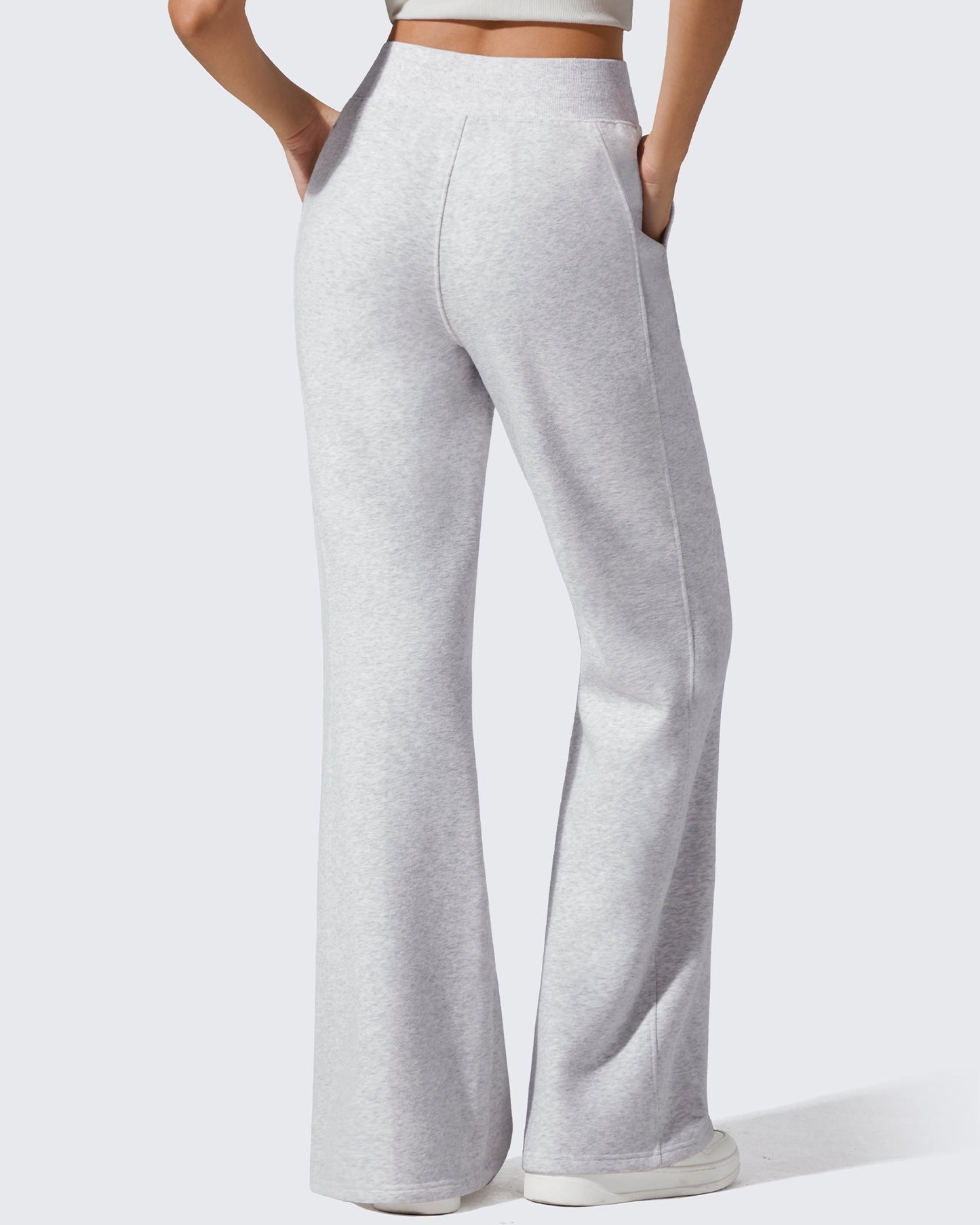 Pantalones de chándal acampanados sueltos con forro polar Flurrylux