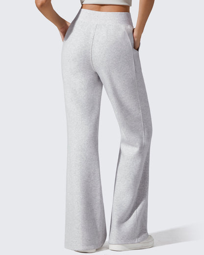Pantalones de chándal acampanados sueltos con forro polar Flurrylux