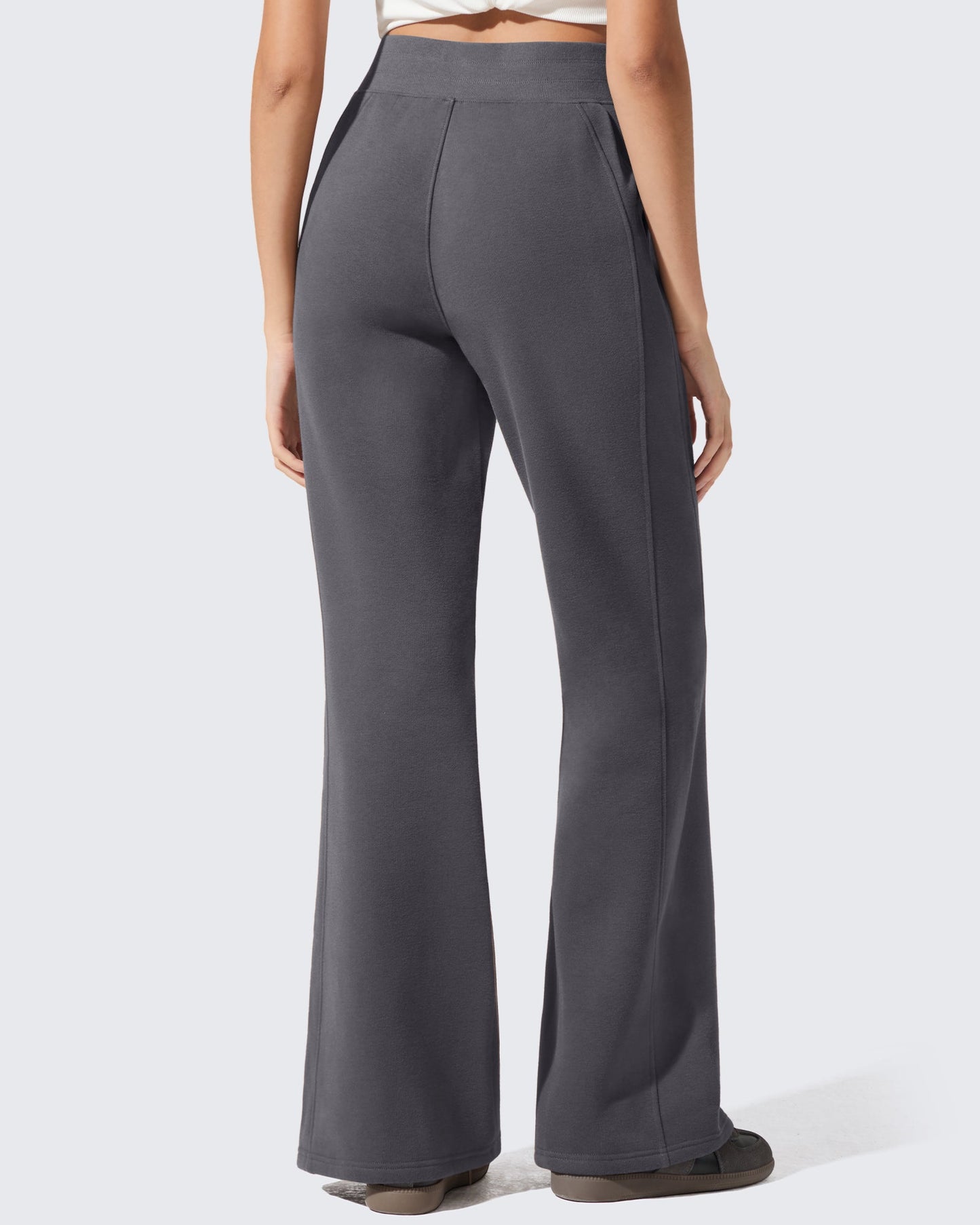 Pantalones de chándal acampanados sueltos con forro polar Flurrylux