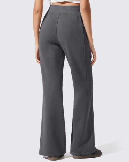 Pantalones de chándal acampanados sueltos con forro polar Flurrylux