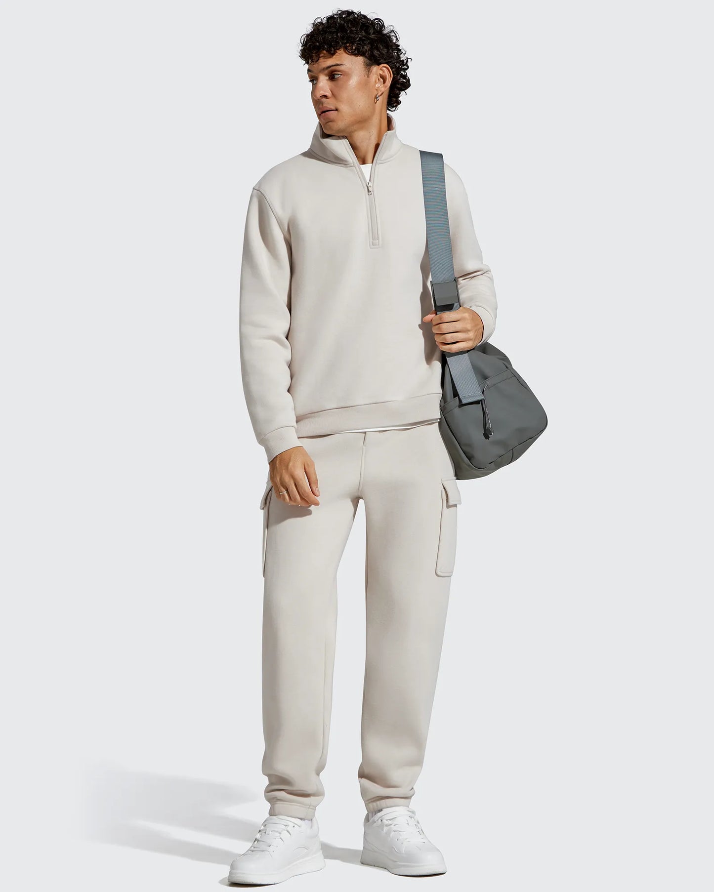 Pantalones cargo Flurrylux de algodón con forro polar y cordón para hombre
