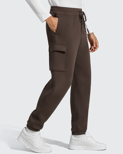 Pantalones cargo Flurrylux de algodón con forro polar y cordón para hombre