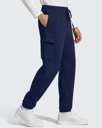 Pantalones cargo Flurrylux de algodón con forro polar y cordón para hombre